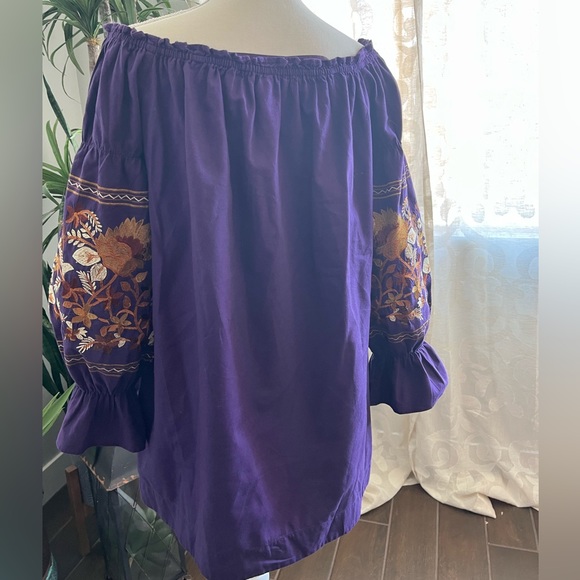 Free people fleur du jour long sleeve embroidered shirt dress with pockets - Picture 10 of 11